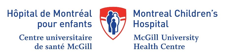 Logo de l'Hôpital de Montréal pour enfants Logo de l'Hôpital de Montréal pour enfants