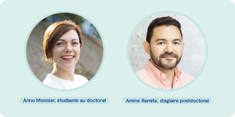 Anne Monnier et Amine Remita, récipiendaires Anne Monnier et Amine Remita, récipiendaires