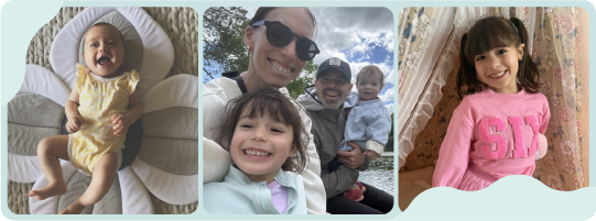 Caroline Leroux et famille