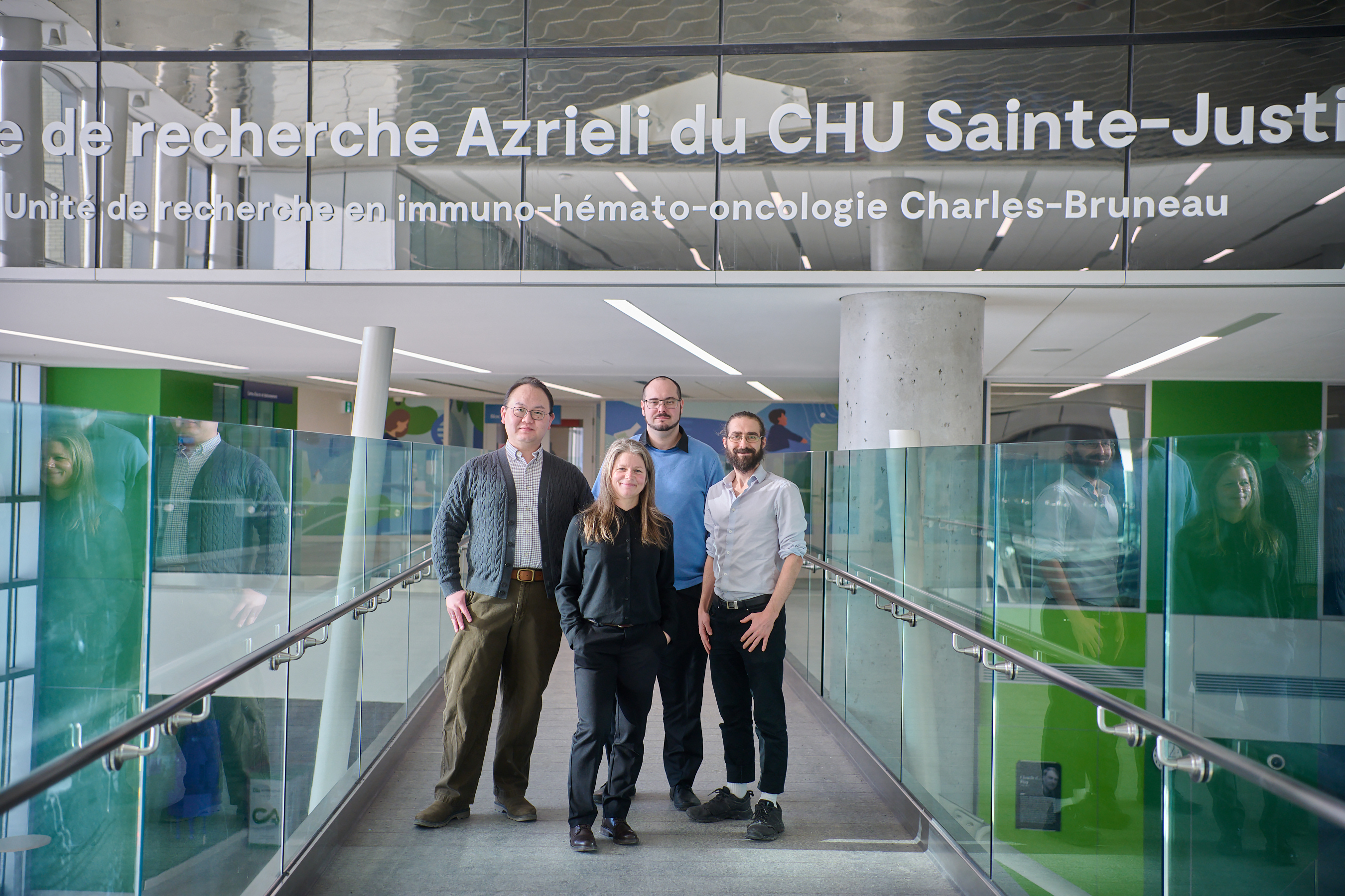 De gauche à droite : Zhaoguan Wu, Isabelle Sirois, Christopher Savoie et Marc-André Déry De gauche à droite: Zhaoguan Wu, Isabelle Sirois, Christopher Savoie et Marc-André Déry