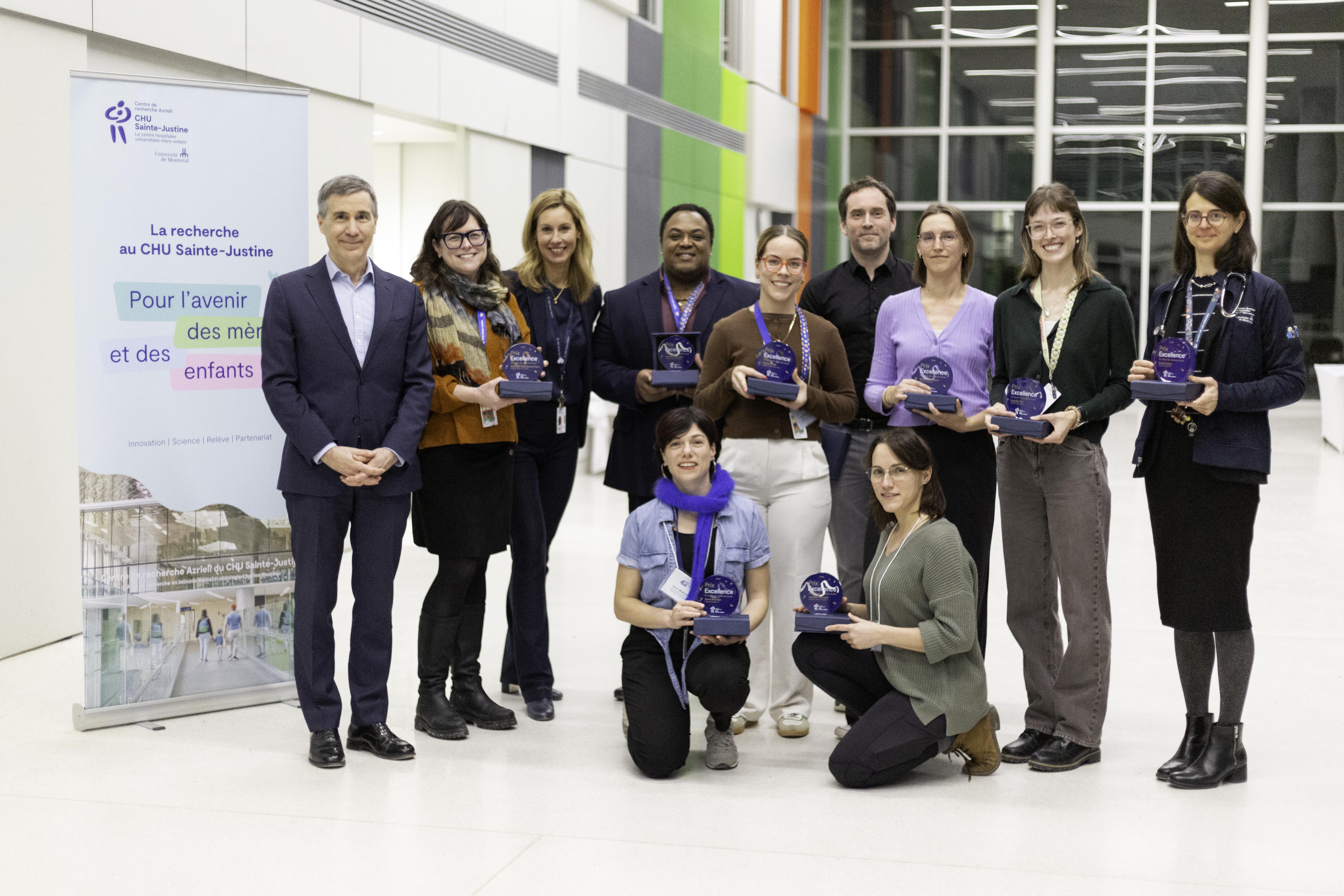 Lauréates et lauréats 2026 des Prix Excellence du Centre de recherche Azrieli du CHU Sainte-Justine